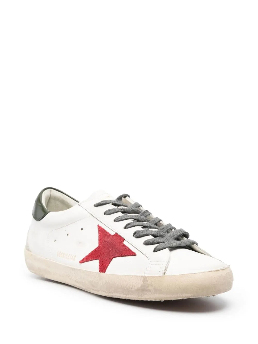 Golden Goose White/Red Superstar