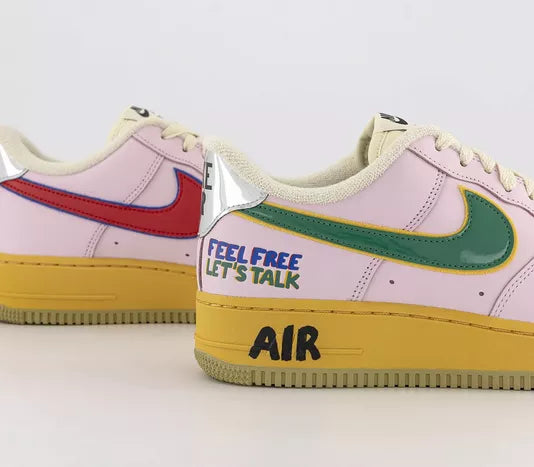 Nike Air Force 1 '07 Low "Feel Free, Let's Talk" - Pink
