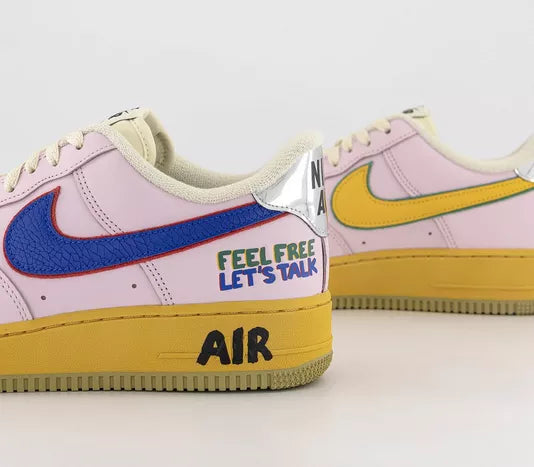 Nike Air Force 1 '07 Low "Feel Free, Let's Talk" - Pink