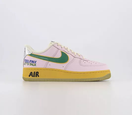 Nike Air Force 1 '07 Low "Feel Free, Let's Talk" - Pink
