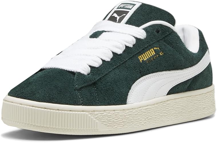 PUMA Men's Suede XL Hairy Lace Up Sneakers Shoes Casual / Green