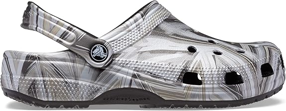 Classic Crocs in Black Disco Print