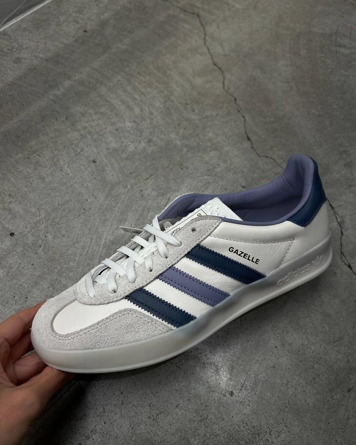 Adidas Gazelle White Preloved ink