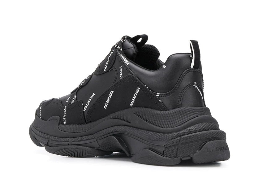 Balenciaga Shoes Triple S Black Logo