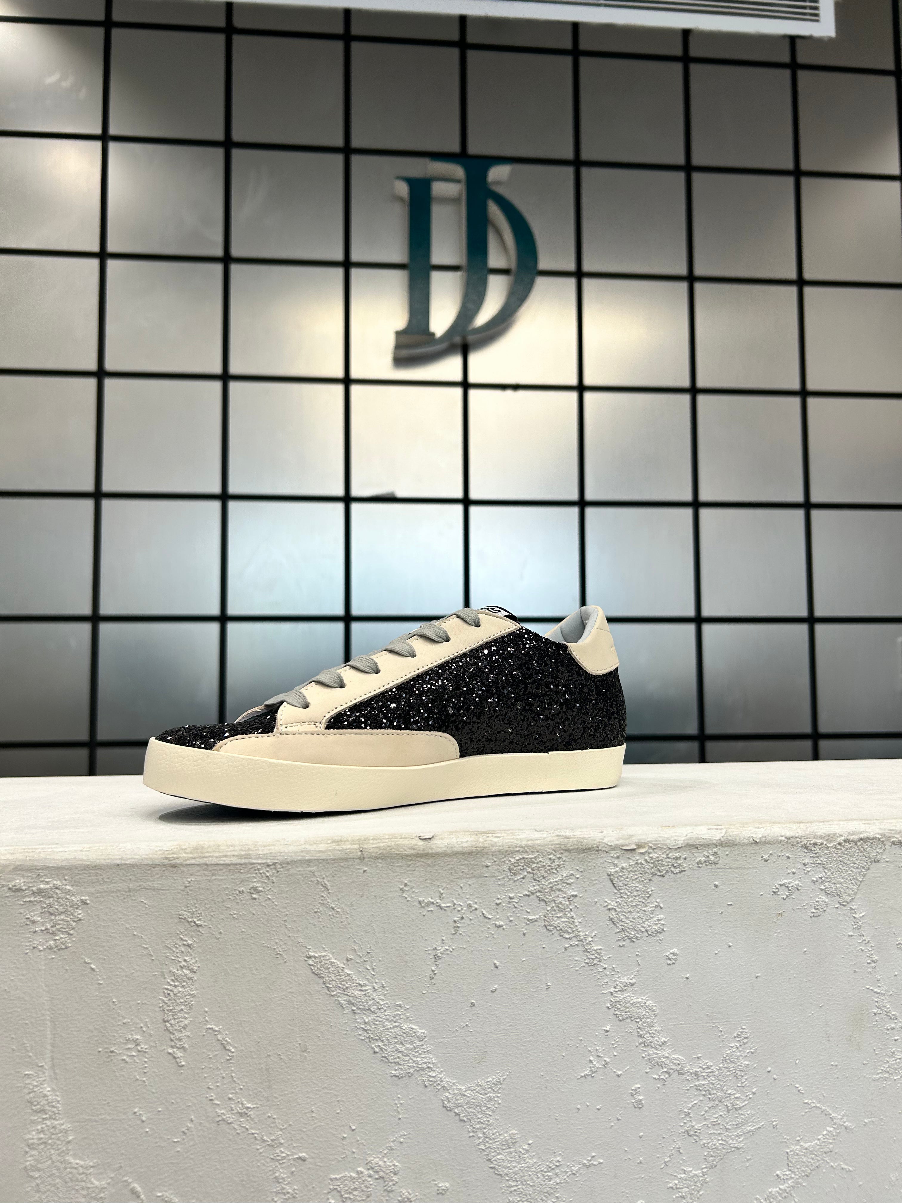 Golden Goose Black Glitter