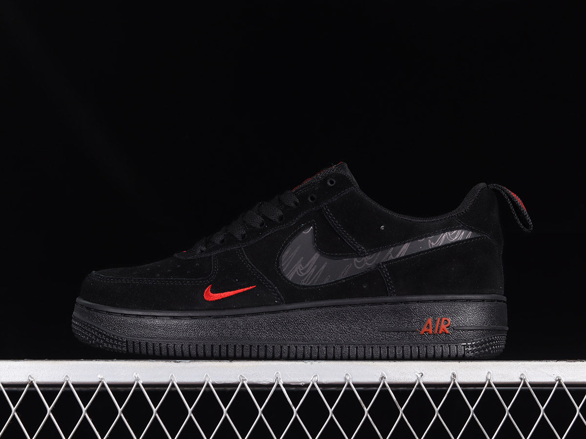 Air Force 1 Low Multi Swoosh Black/Crimson