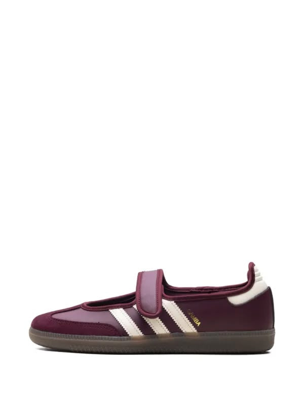 Adidas Samba Mary Jane in maroon and cream