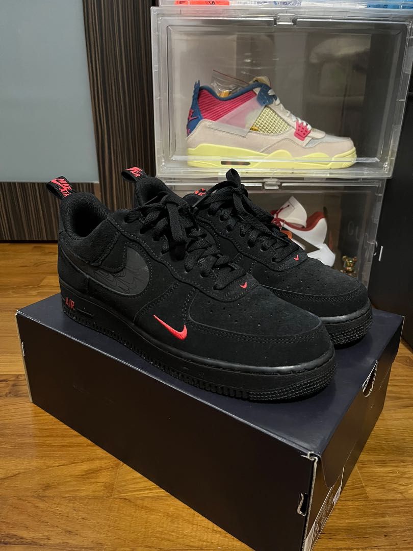 Air Force 1 Low Multi Swoosh Black/Crimson