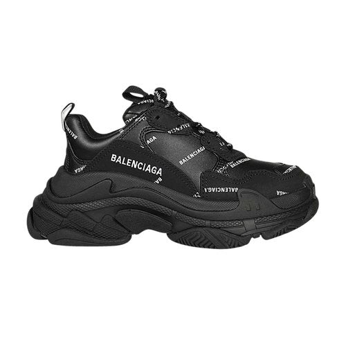 Balenciaga Shoes Triple S Black Logo