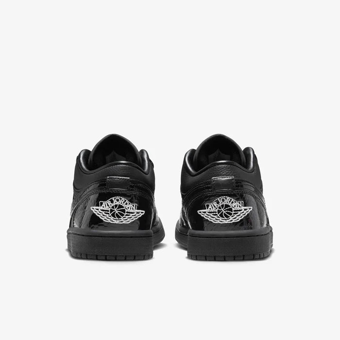 Jordan 1 Low Black Patent Elephant