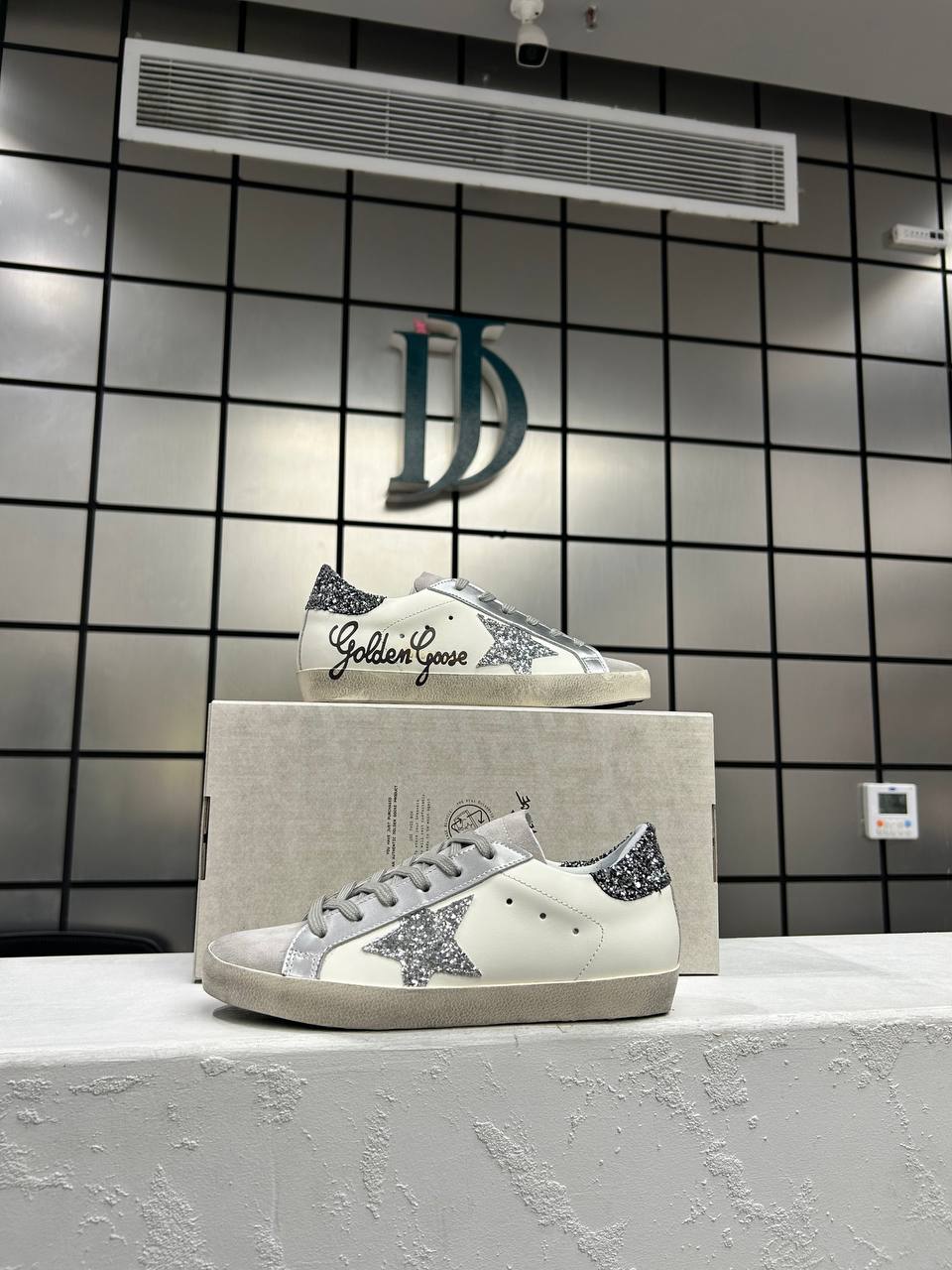 Golden Goose Star Glitter Silver