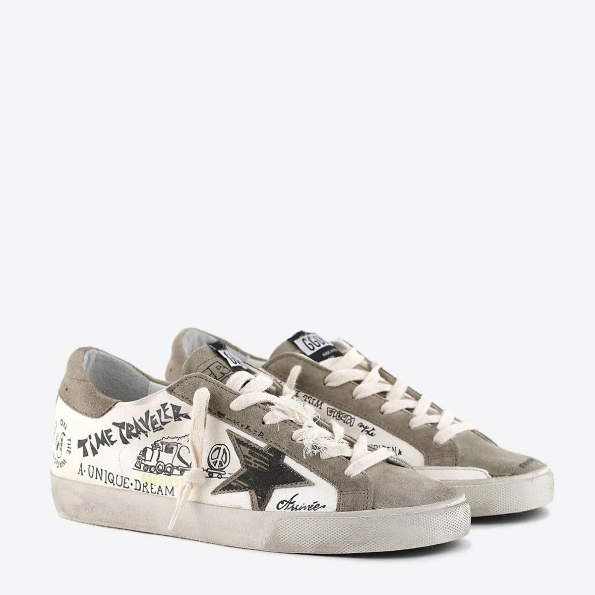 Golden Goose Super Star Printed Sneakers