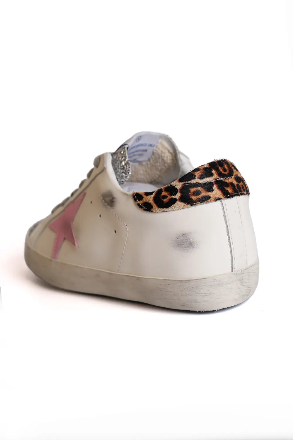 GOLDEN GOOSE Super-Star Leopard-Silver