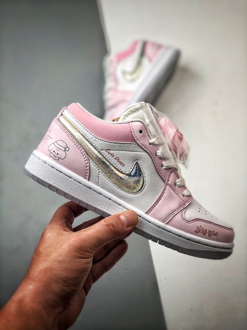 NIKE Air Jordan 1 Low White pink shoes