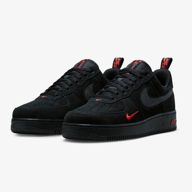 Air Force 1 Low Multi Swoosh Black/Crimson