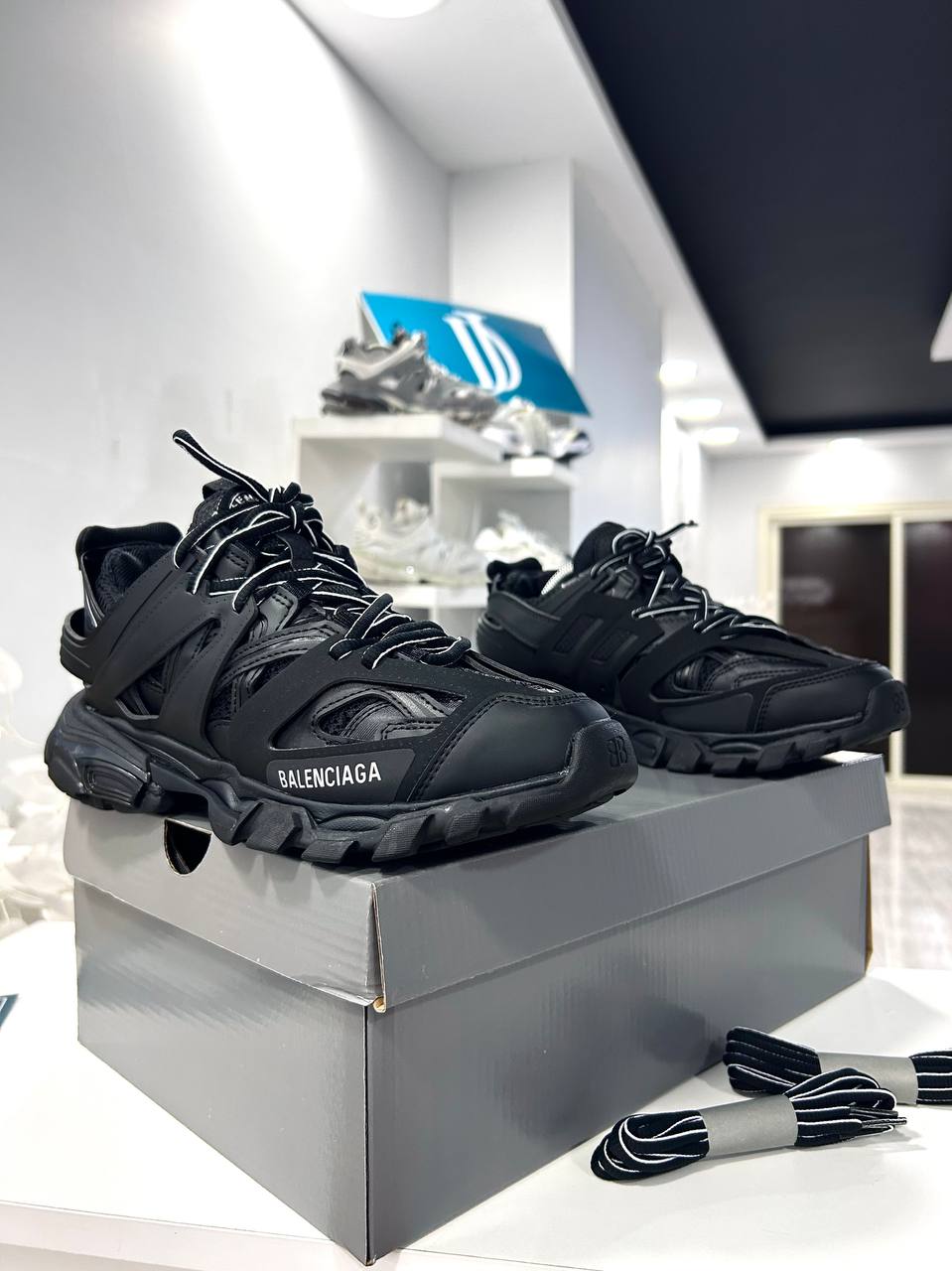 Black Balenciaga Track Led