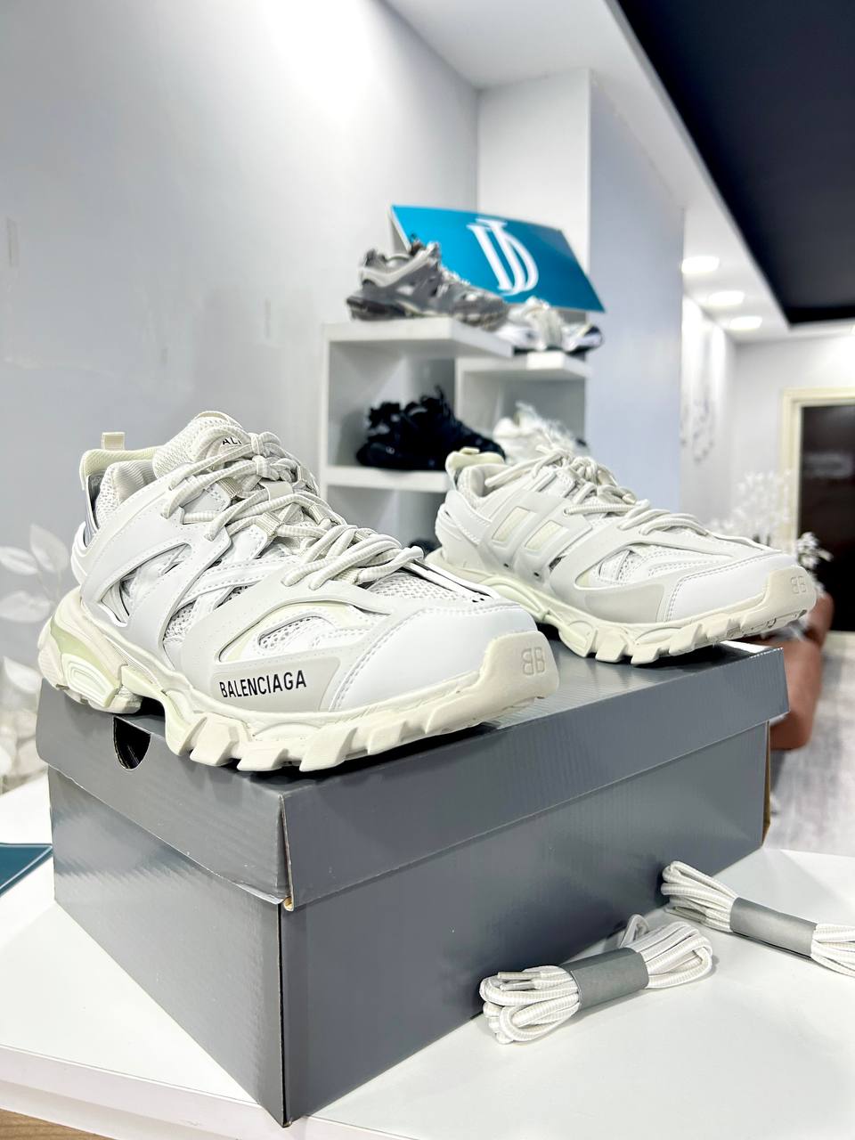 White Balenciaga Track