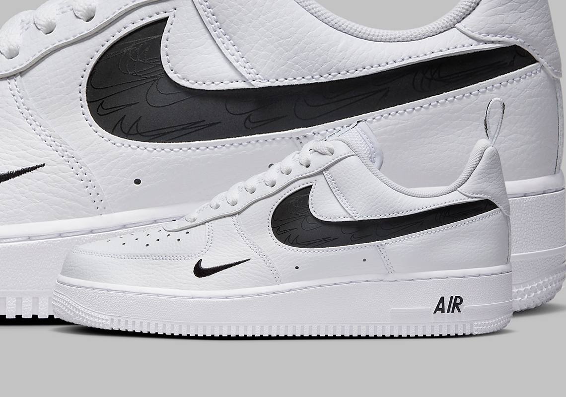 Air Force 1 Low Multi Swoosh White Black/Crimson