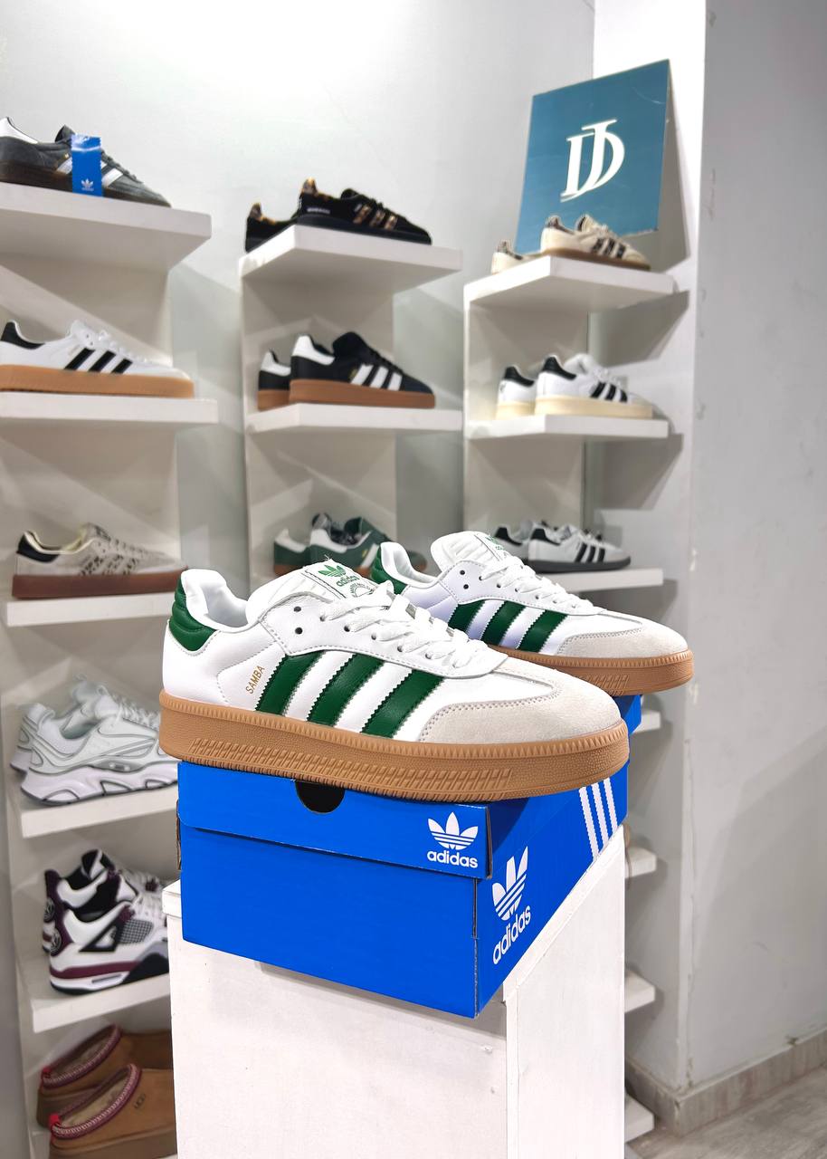 Adidas Samba Platform White Green