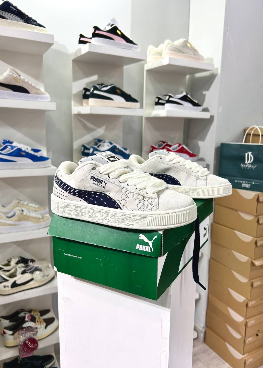 Puma Suede XL White/Blue