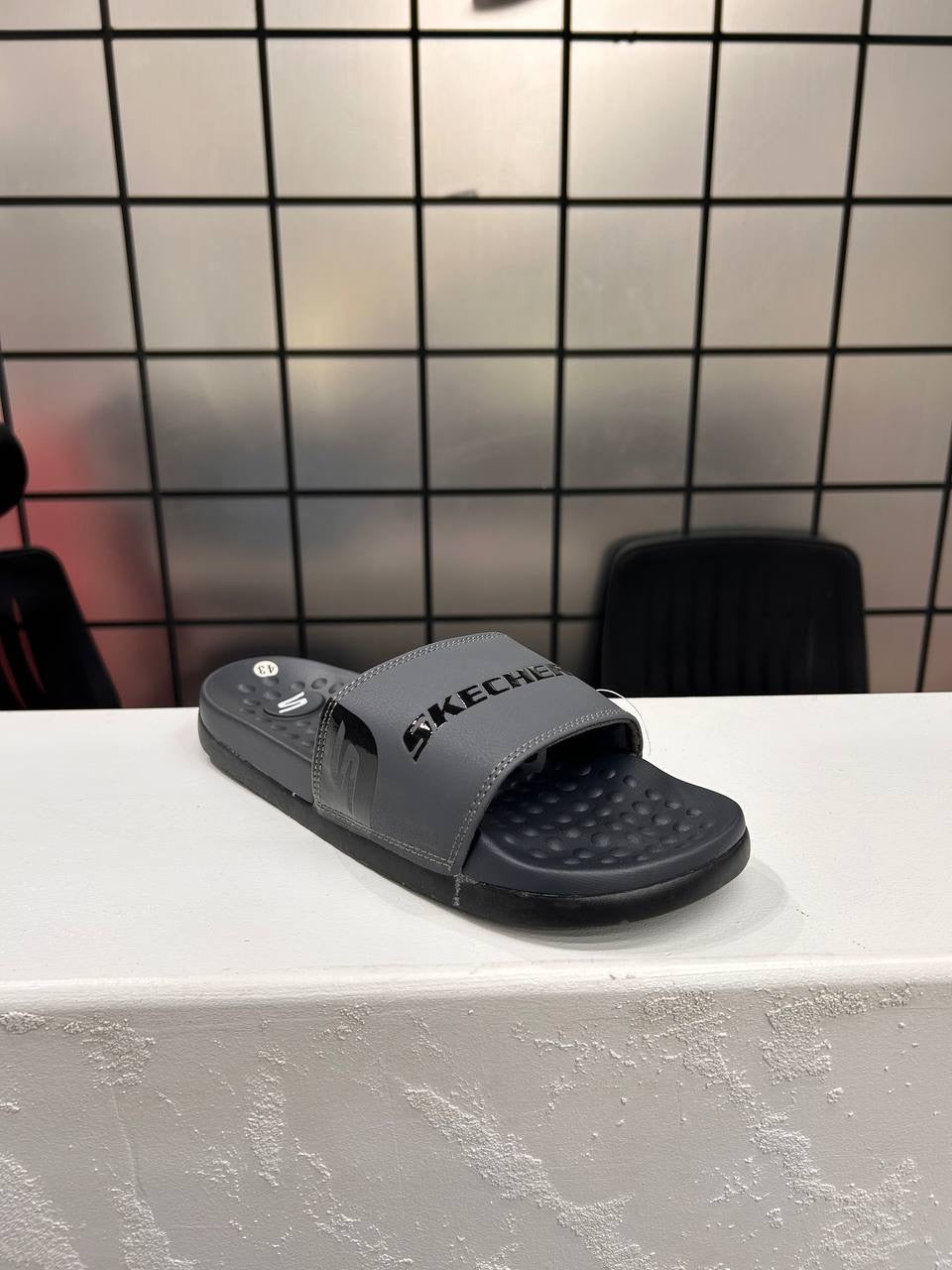 Skechers Grey Slides