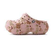 Crocs floral clog pink