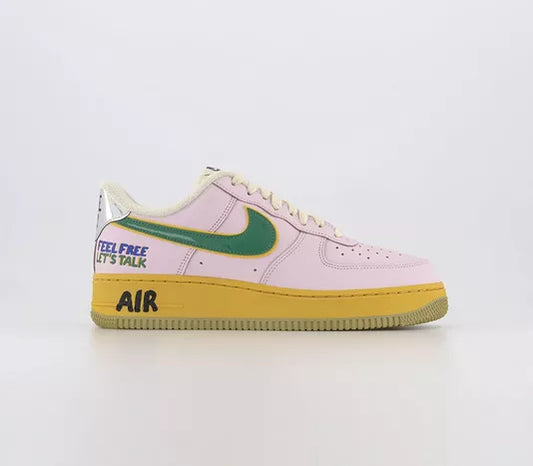 Nike Air Force 1 '07 Low "Feel Free, Let's Talk" - Pink