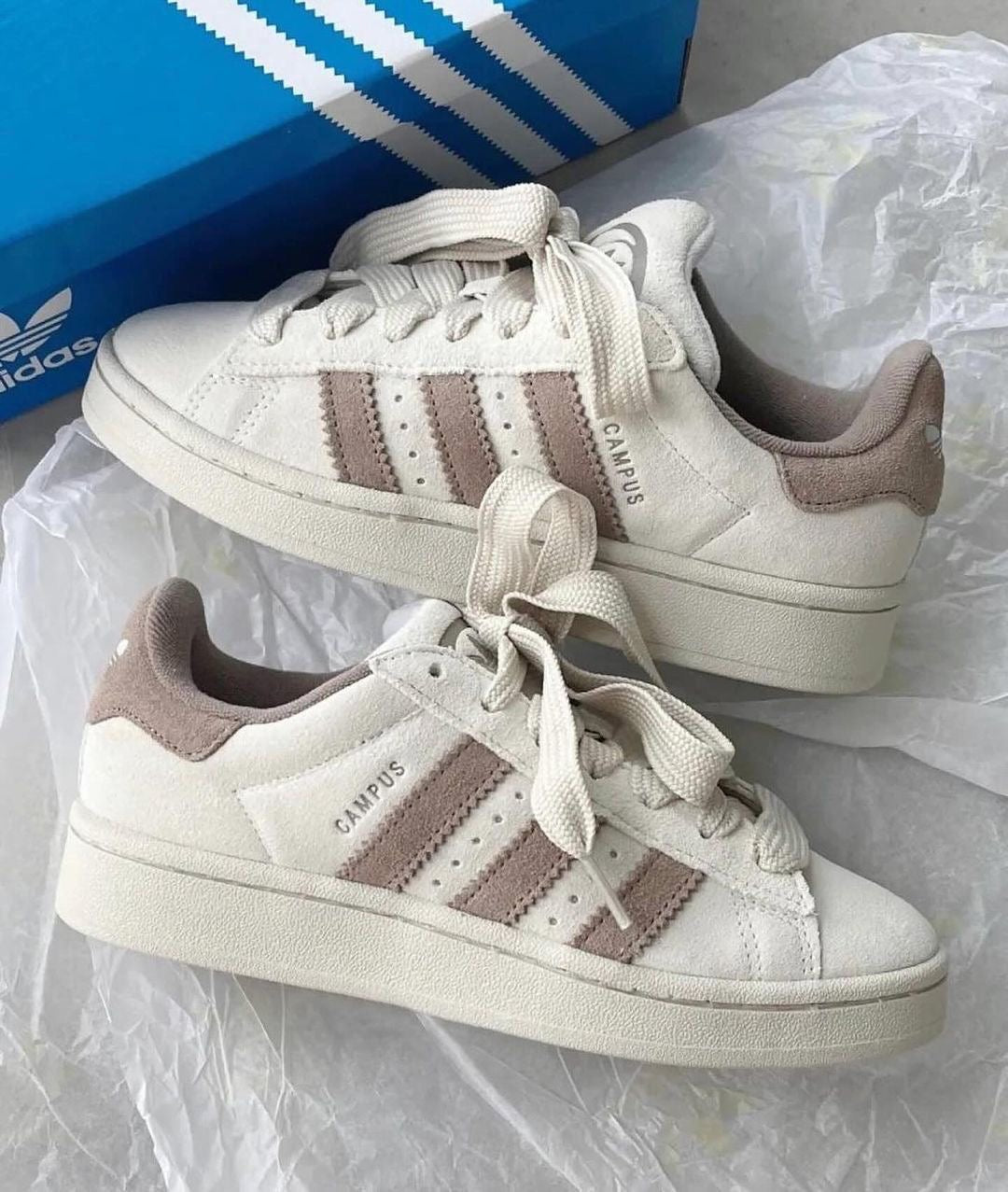 Adidas Campus 00S Chalk White Brown