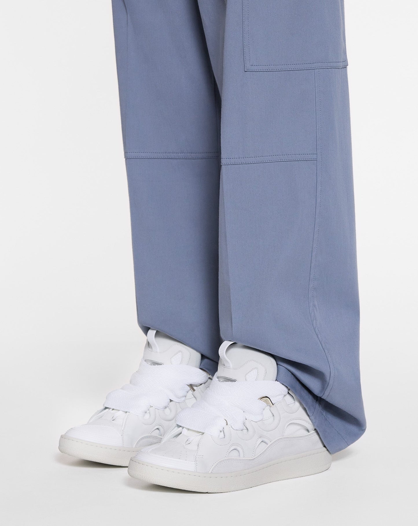 Lanvin Leather Curb Sneakers
