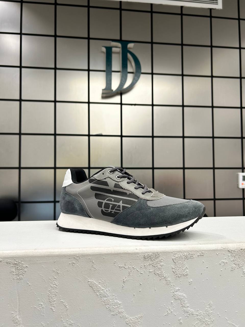 Giorgio Armani Grey Sneakers