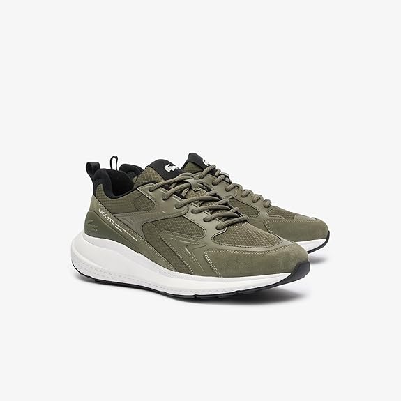 Lacoste L003 EVO Leather and Synthetic Sneakers