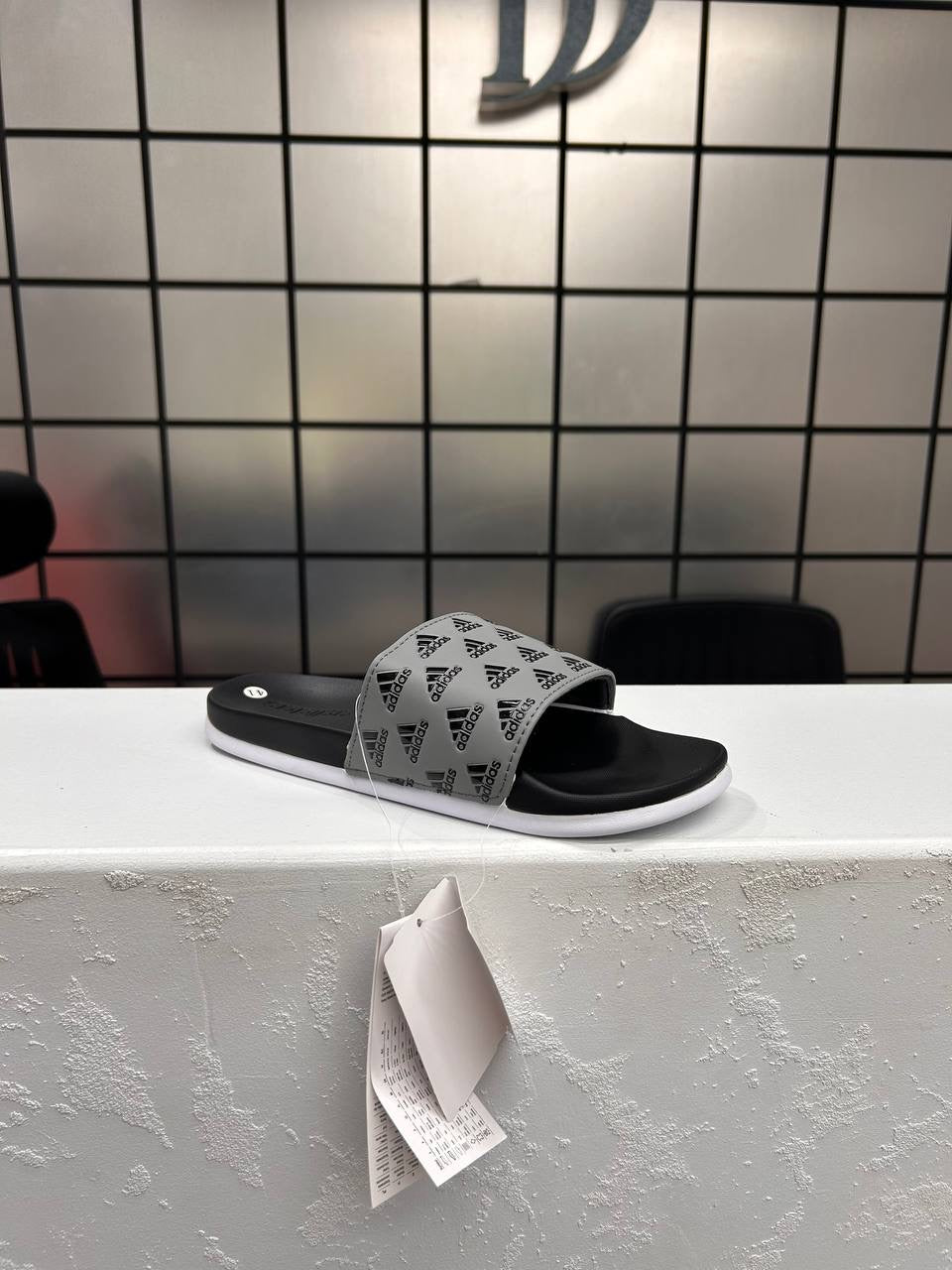 Adidas Comfort Grey Slides