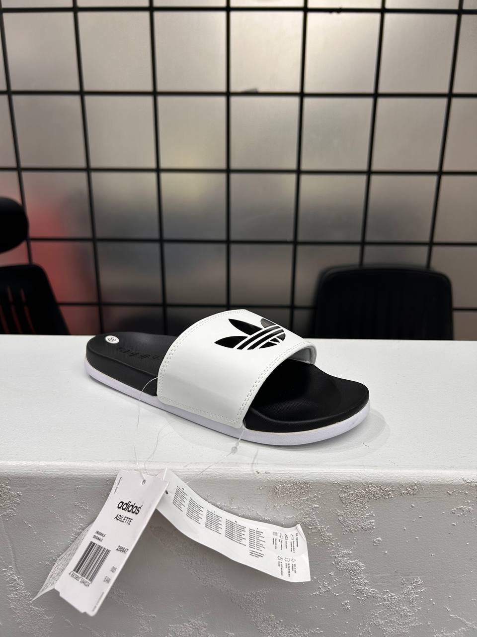 Adidas White Slippers