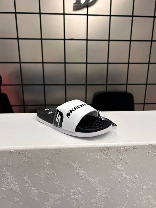 Skechers White Slides