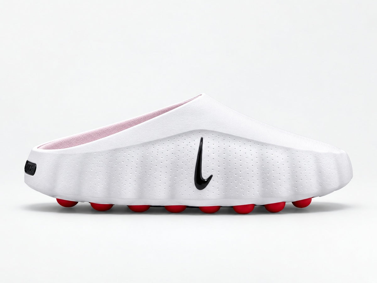 Nike mind 001 mule slide white speed red