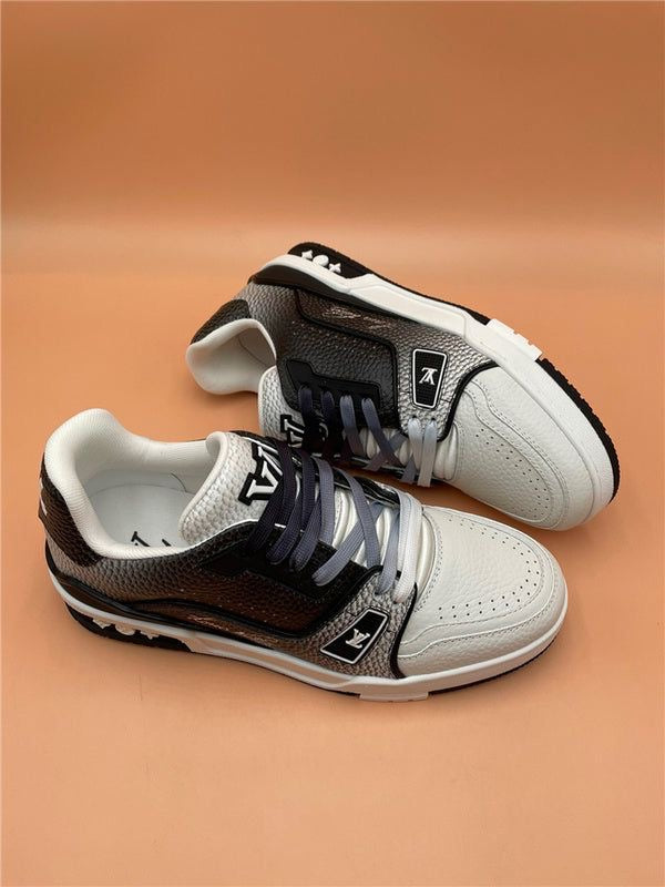 Louis Vuitton Treaners White Black purple