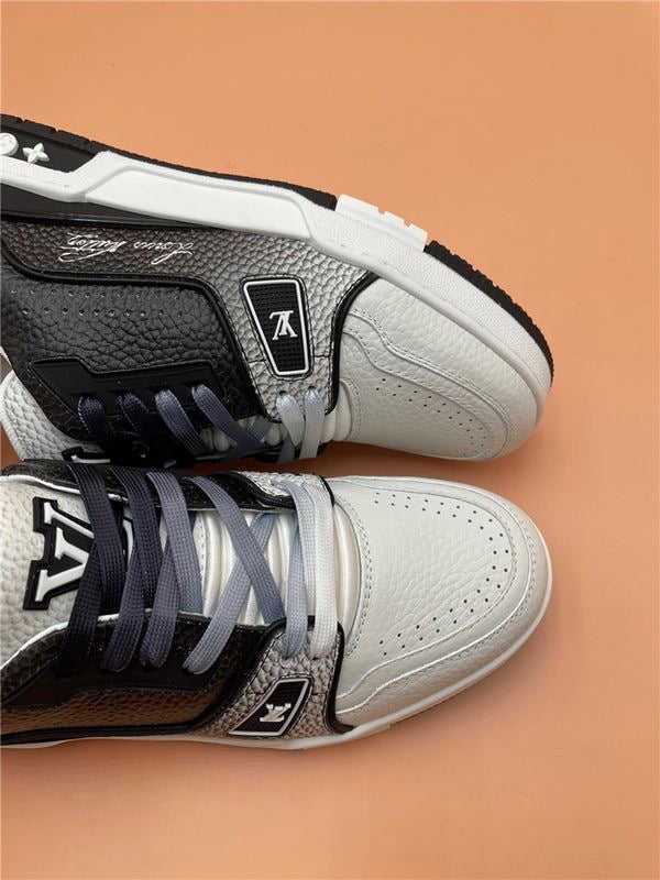 Louis Vuitton Treaners White Black purple