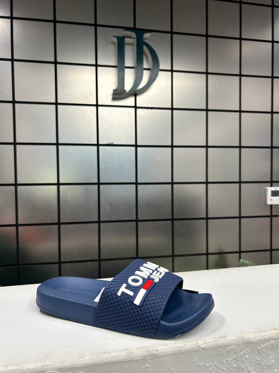 Slide Tommy Jeans Navy&White