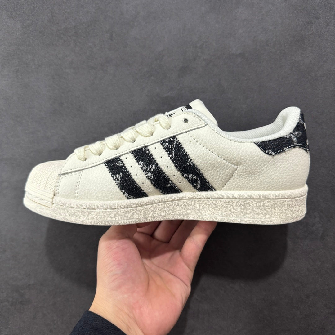 Adidas Superstar x Louis Vuitton white and black.