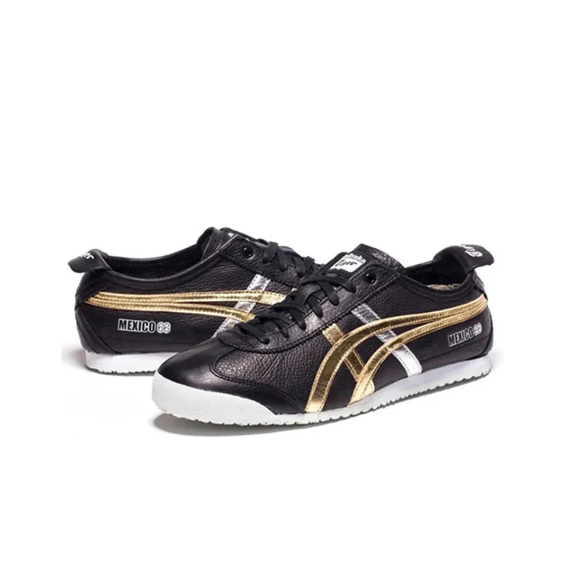 Onitsuka Tiger Mexico 66 Black Gold Silver