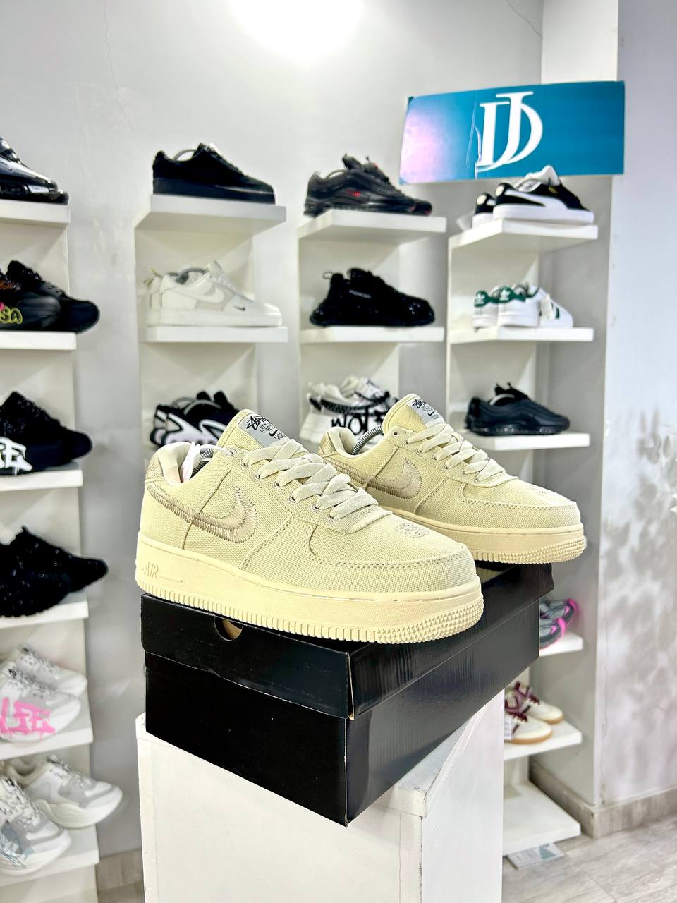 Stussy X Nike Air Force 1 Beige